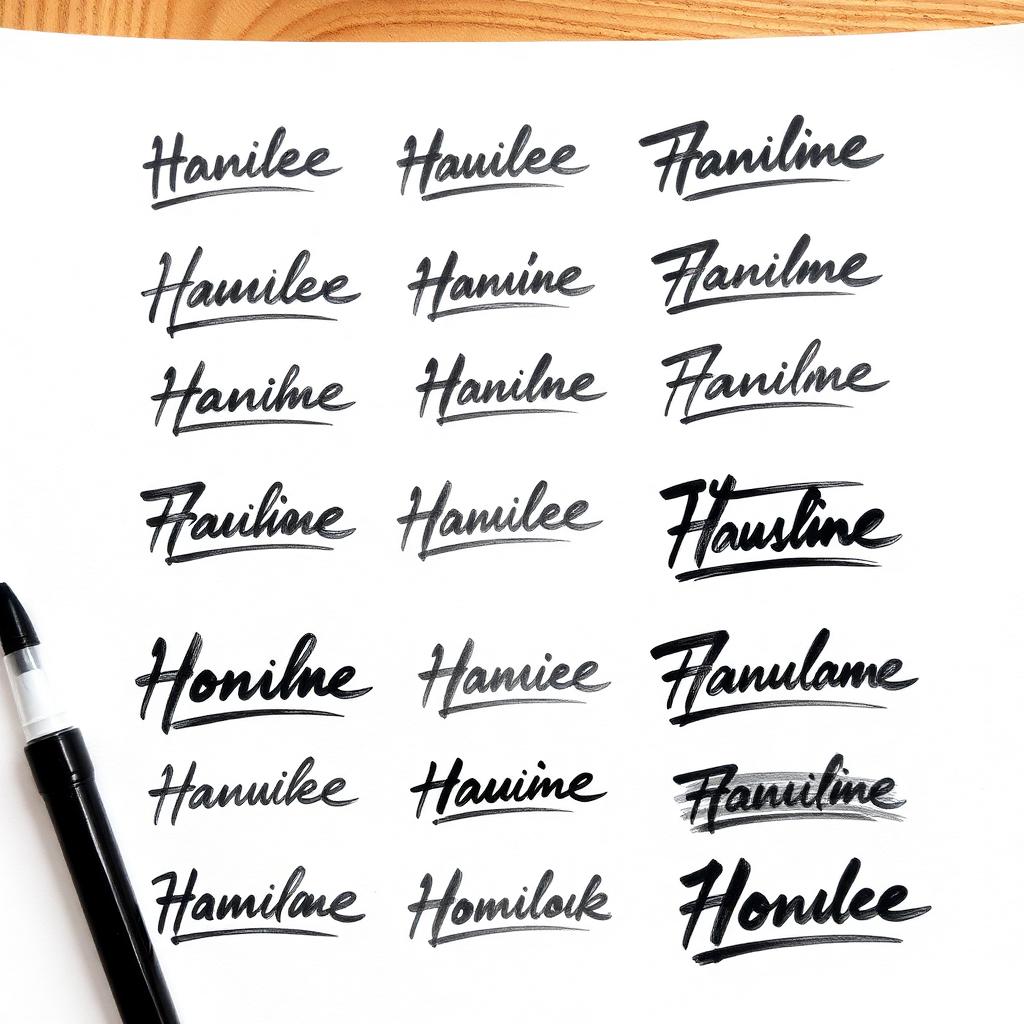 Hairline — Wordmark Studies